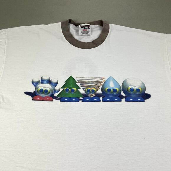 Vintage Disney Movie T-Shirt Adult XL White Animation Pixar Push You Around 90s - Picture 2 of 14